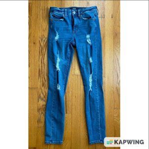 Aero High Rise Jegging Size 2 Reg Destroyed Women's / Junior's Waist: 25"